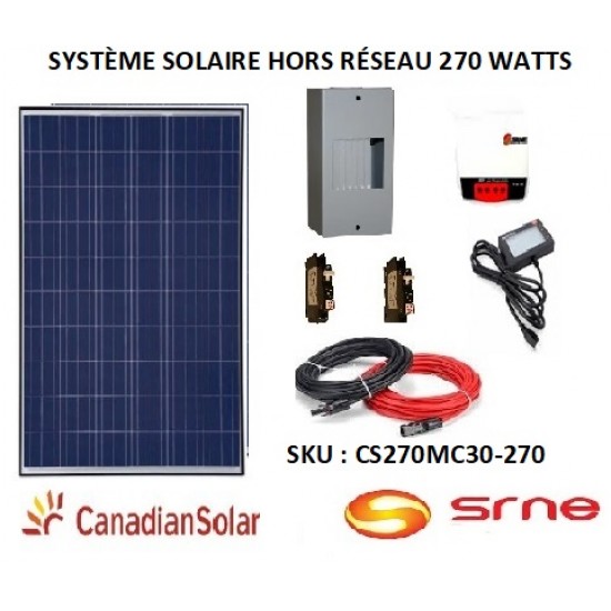 275 WATTS OFF GRID SOLAR SYSTEM